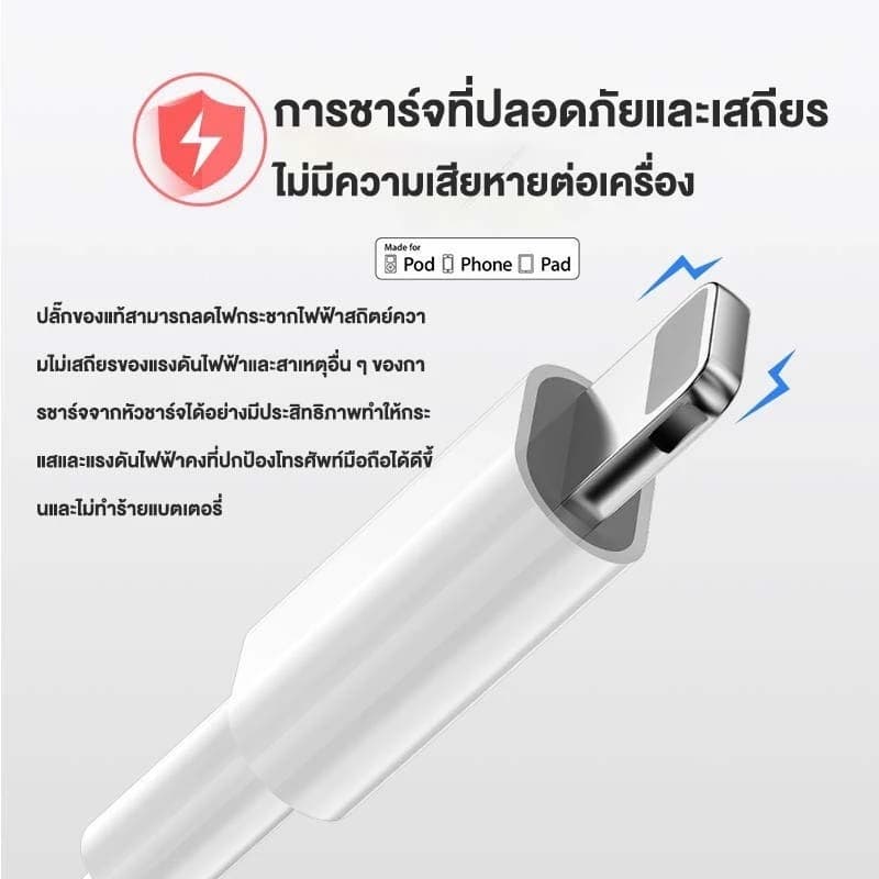 ສາຍສາກ ພ້ອມຫົວ Data Cable PD 30W ສຳລັບi6~14  se