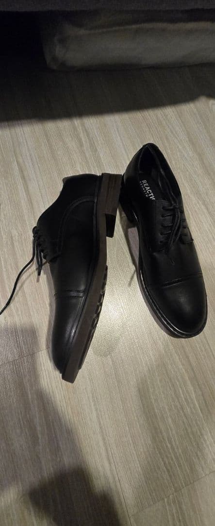 ເກີບຄັດຊູ ຍີ່ຫຍໍ້ KENNETH COLE BEST CAP TOE BLACK ເບີ 42 ມຶສອງ KD-A007 - ภาพที่ 2