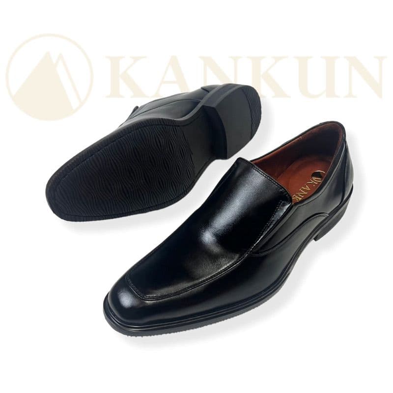 ເກີບຄັດຊູຫນັງແທ້ ຍີ່ຫຍໍ້  KANKUN ພື້ນນຸ້ມຫົວແຫລມ ສິດໍາ KD-A007 - ภาพที่ 3