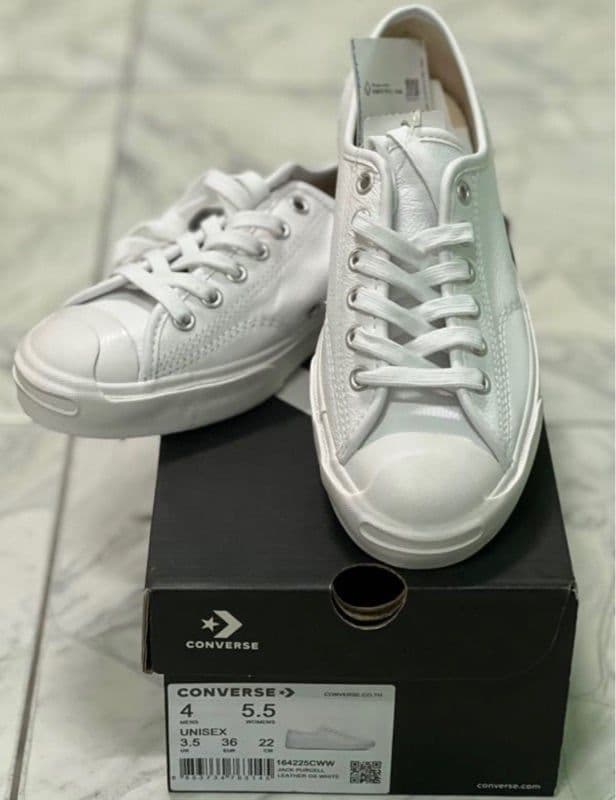 ເກີບຜ້າໃບ ໜັງແທ້ ຍີ່ຫຍໍ້ converse ເບີ 36   KD-A007 - ภาพที่ 4
