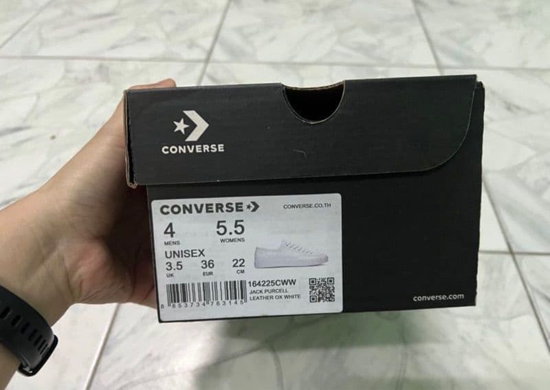 ເກີບຜ້າໃບ ໜັງແທ້ ຍີ່ຫຍໍ້ converse ເບີ 36   KD-A007 - ภาพที่ 2