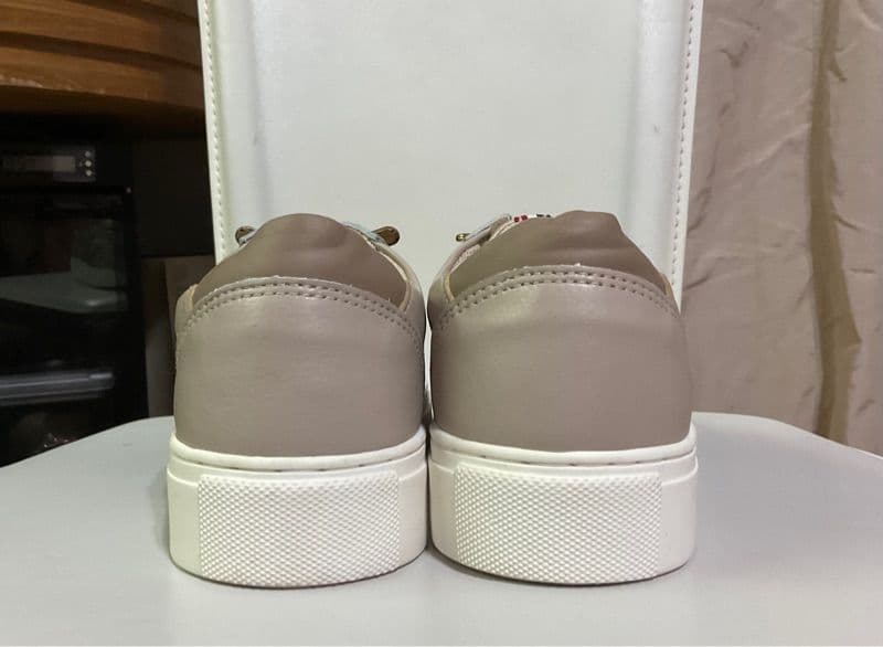 ເກີບຜ້າໃບ ໜັງແທ້ ຍີ່ຫຍໍ້ ELLE SLIP ON ເບີ 37 ມຶສອງ KD-A007 - ภาพที่ 3
