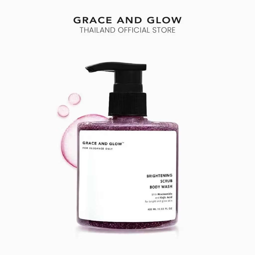 ￼Grace and Glow Brightening Scrub Body Wash -ຄຣີມອາບນ້ຳ ສະຄັບ ຜິວກະຈ່າງໃສເປ່ງປະກາຍ(sp-A013)