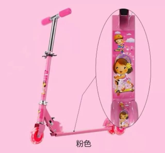 ສະກູດເຕີເຫລັກ 3ລໍ້ແລະ4ລໍ້ scooter ຂອງຫຼິ້ນເດັກ ຮັບນ້ຳໜັກໄດ້30ກິໂລ SP-A008 - ภาพที่ 4