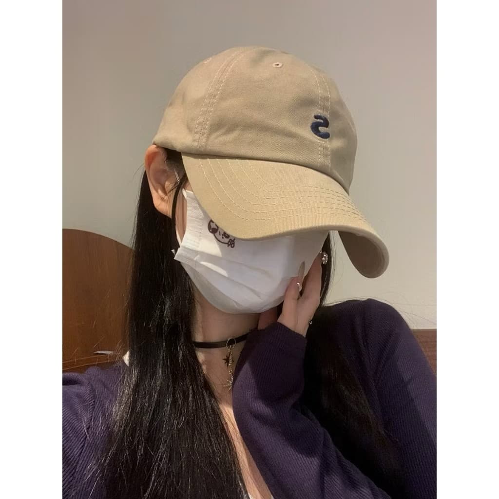 ￼(พร้อมส่ง) หมวกแก็ปปัก อักษร S มินิมอลสุดๆ ทรงสวยมาก ผ้า cotton ใส่สบาย หมวกสไตล์เกาหลี หมวกมินิมอล(sp-A013) - ภาพที่ 2