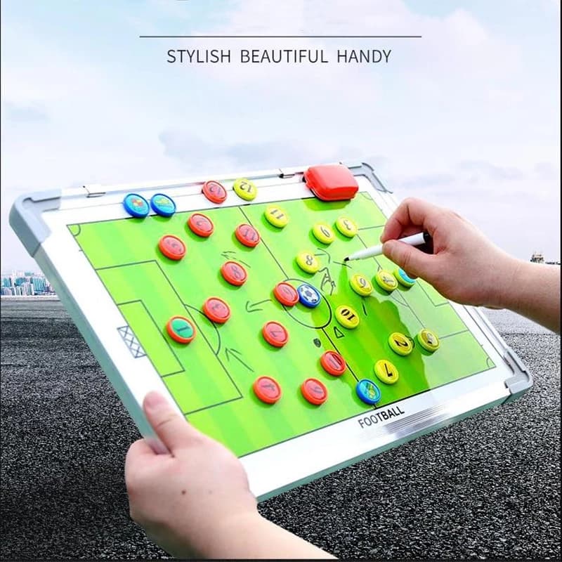 ฟุตบอลกระดานกลยุทธ์ Tactics BOARD Coaching Match บอร์ดฝึกชุด แถมฟรี ปากกาเขียนแผน แม่เหล็กผู้เล่น และแปรงลบ(Sp-A012) - ภาพที่ 2