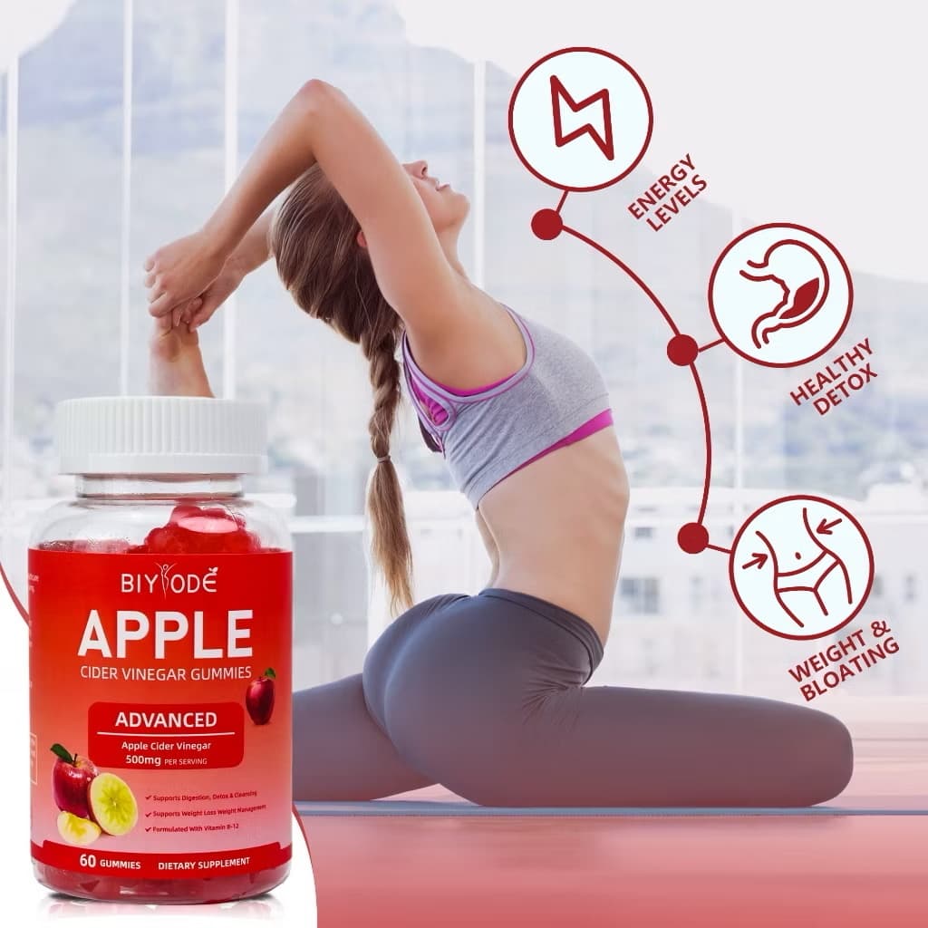 ￼BIYODE Vitamin Projects Apple Cider Vinegar Gummies ວິຕາມິນຄວບຄຸມນ້ຳຫນັກ ເລັ່ງເຜົາຜານ ລົດຄວາມຢາກອາຫານ(Sp-A013) - ภาพที่ 6