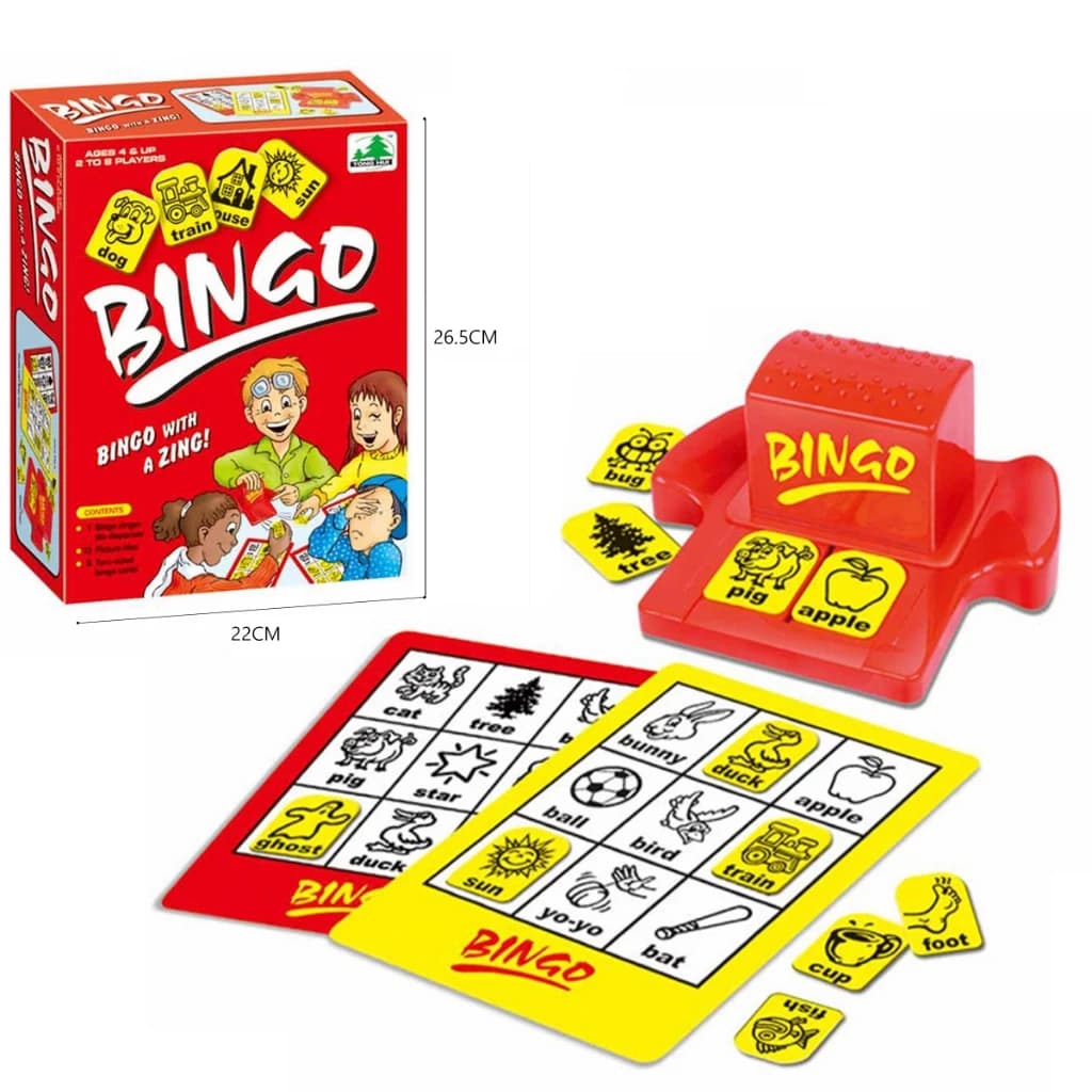 ເກມ Bingo ສໍາລັບການຮຽນຮູ້ຄໍາສັບ, ມາໃນກ່ອງແຂງທີ່ສວຍງາມ (Sp-A012)