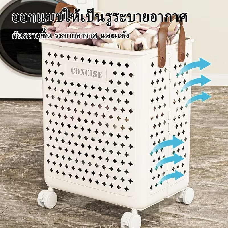 ກະຕ່າມີລໍ້ ສາມາດພັບໄດ້ໃສ່ເຄື່ອງອະເນກປະສົງ(SP-A014) - ภาพที่ 4