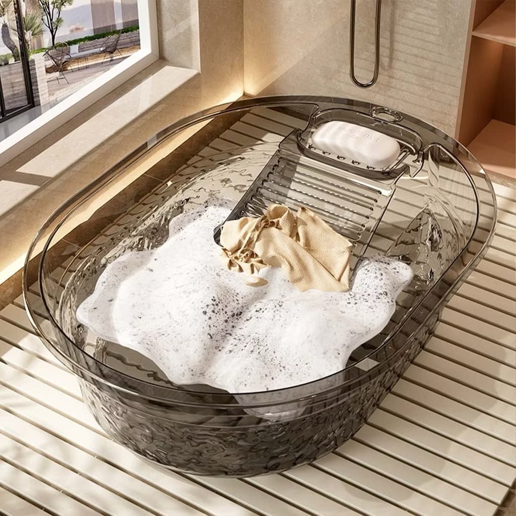 ຊາມຊັກເຄື່ອງພ້ອມແຜ່ນຂັດ 2in1 (SP-A014)