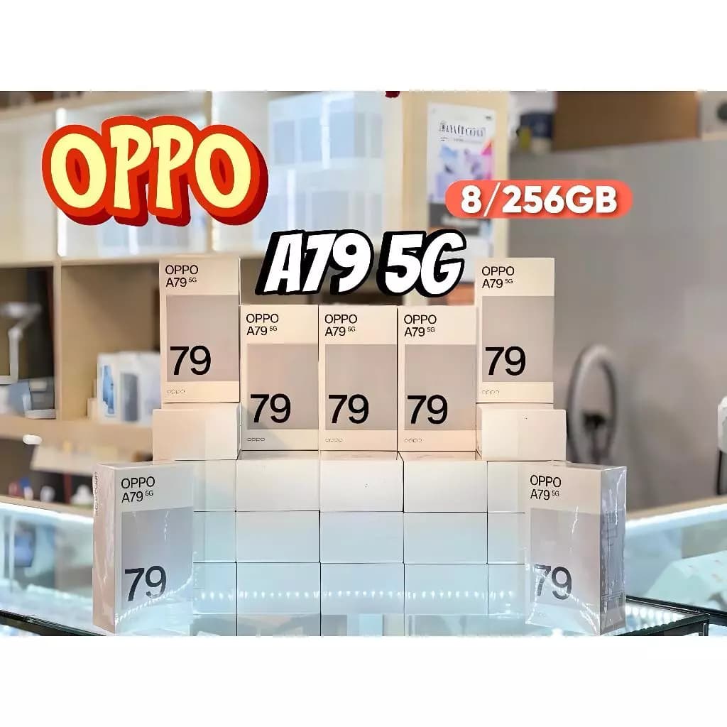 ໂທລະສັບ ຍີ່ຫຍໍ້ OPPO A79 5G 8GB+256GB ກວ້າງ 6.72 ນີ້ວ ແບັດເຕີລີ້ 5000mAh(SP-A007)