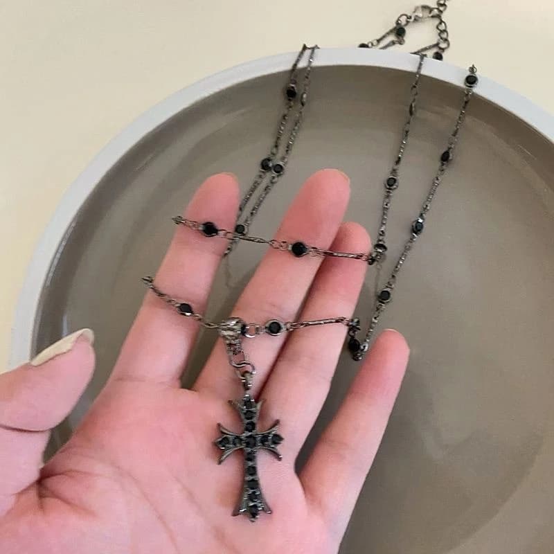 Necklacesສາຍຄໍເເຟຊັ່ນສີດໄ ຈີ້ໄມ້ຂາງເຂນ 2 ເລເຢີ່ SP-A011 - ภาพที่ 3