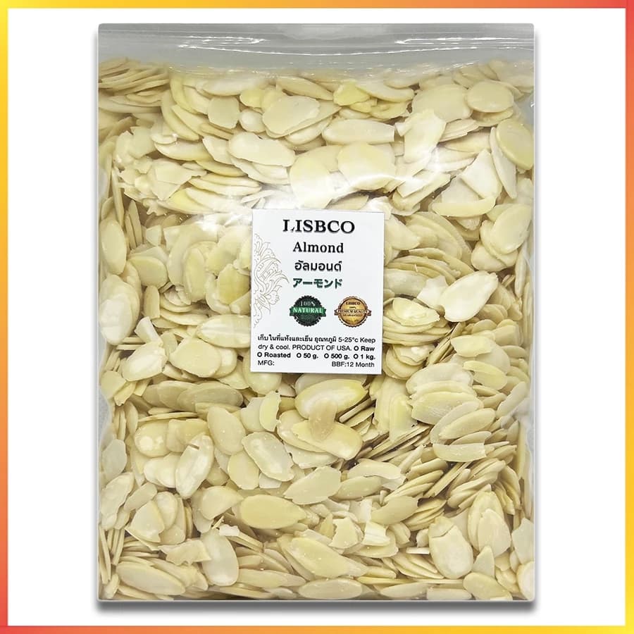 Almond ສະໄລດິບ 250g ສາຍເຮັດຂະຫນົມເບເກີລີ່ ( SP-A002 )